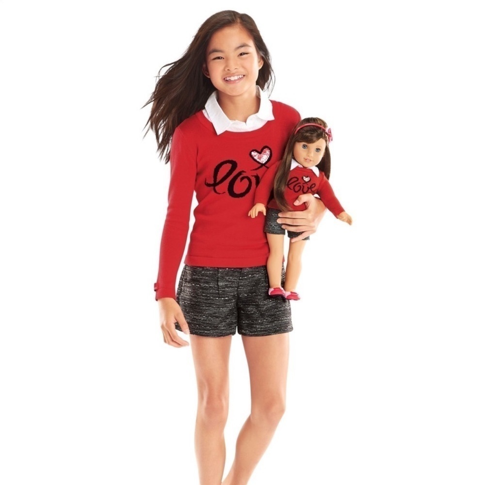 American Girl Grace Thomas Shorts Sz 12 Girls Black EUC Pockets Adjustable Waist